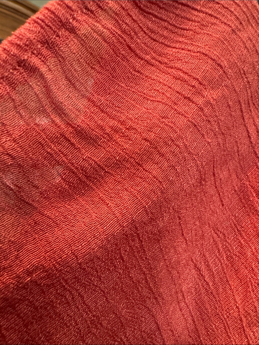 Indigo Rose Burnt Orange Peasant Boho Dress Crochet Sleeve Detail Sz 3x - Picture 6 of 7